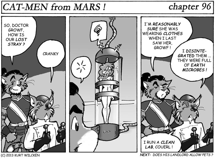 CAT-MEN from MARS:  Chapter 96 — Checking In