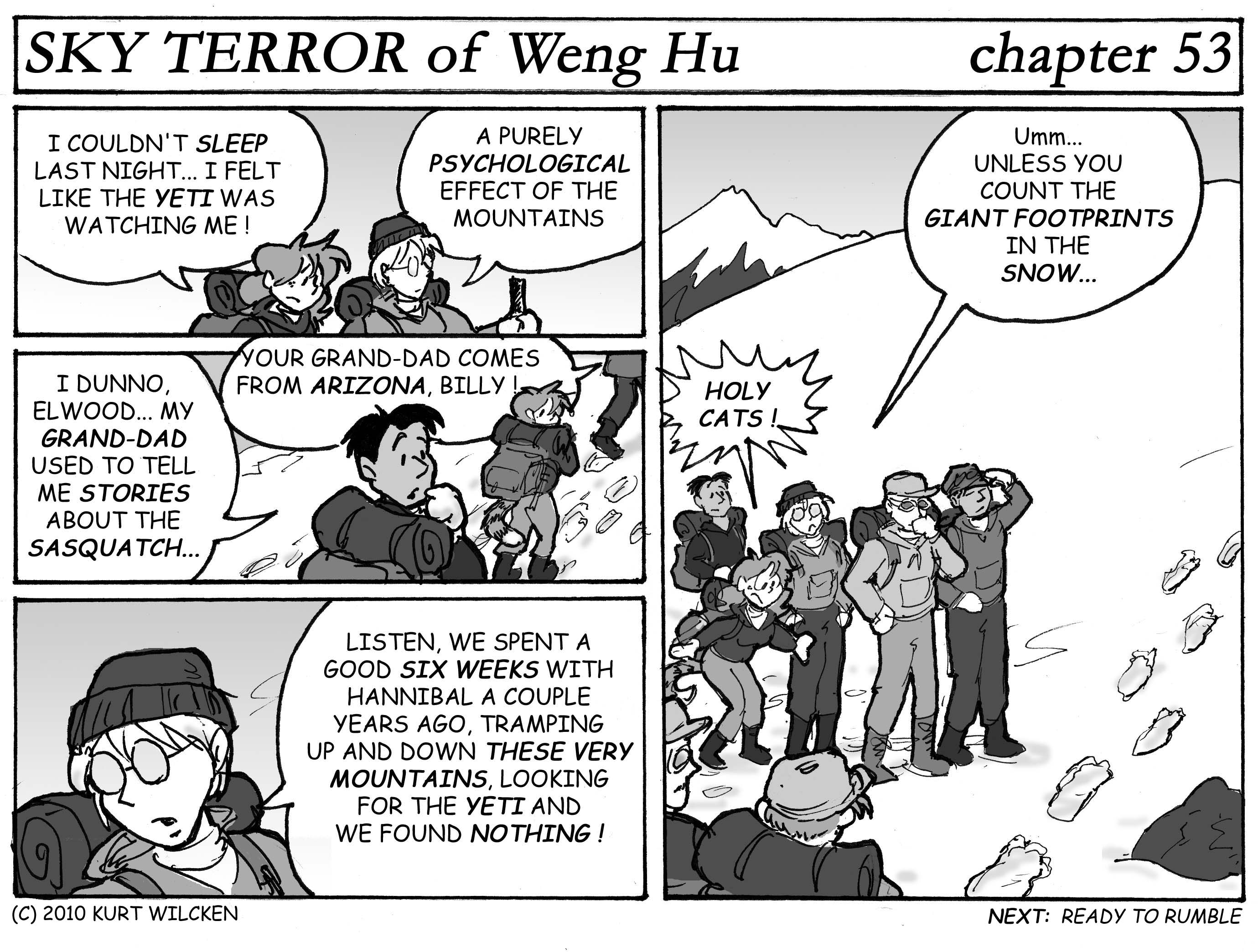 SKY TERROR of Weng Hu:  Chapter 53 — Making Tracks