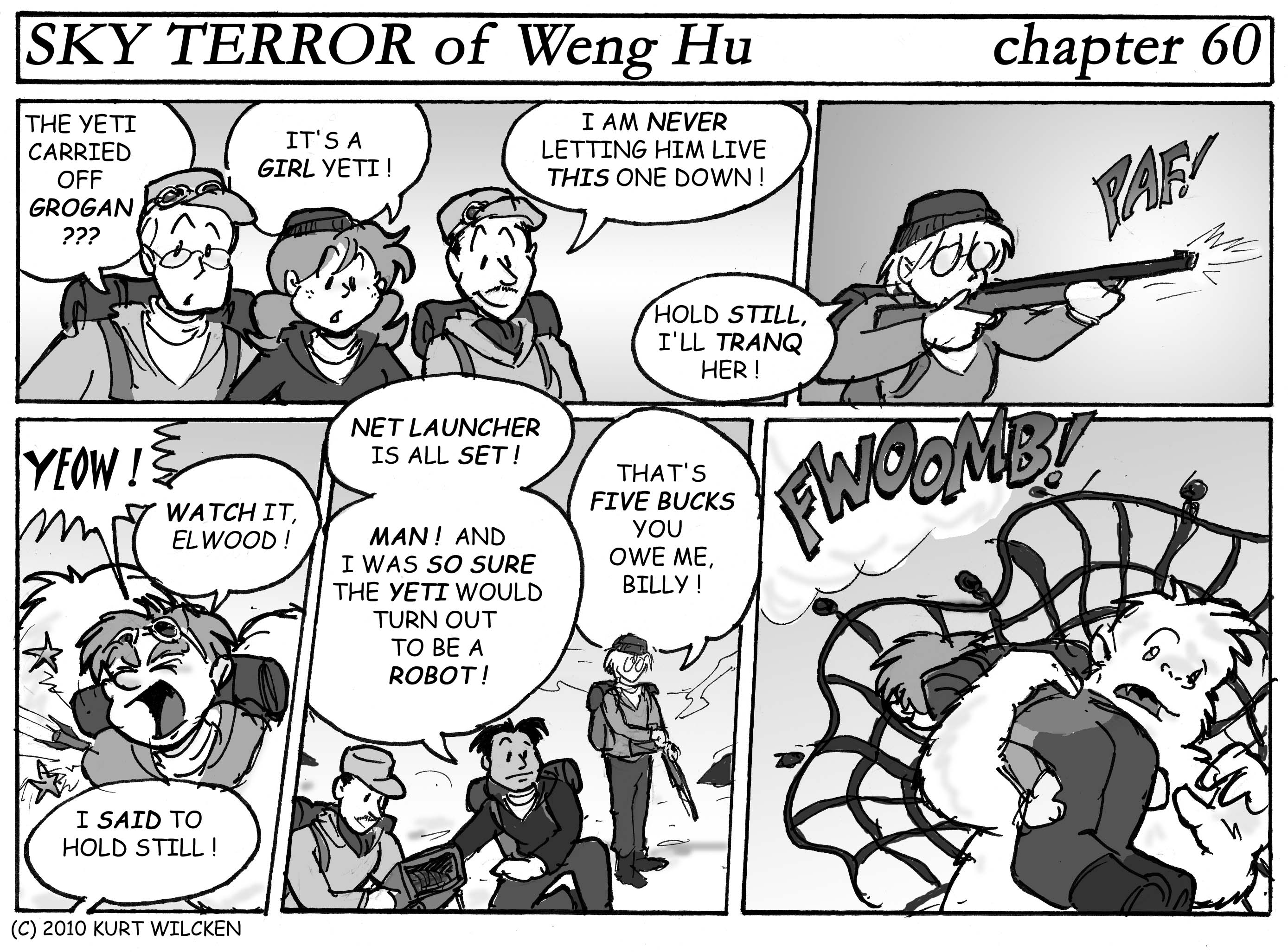 SKY TERROR of Weng Hu:  Chapter 60 — Stop That Yeti !